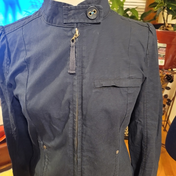 Vans Womens Athletic Utility Jacket with Button Neck Closure - Picture 2 of 12